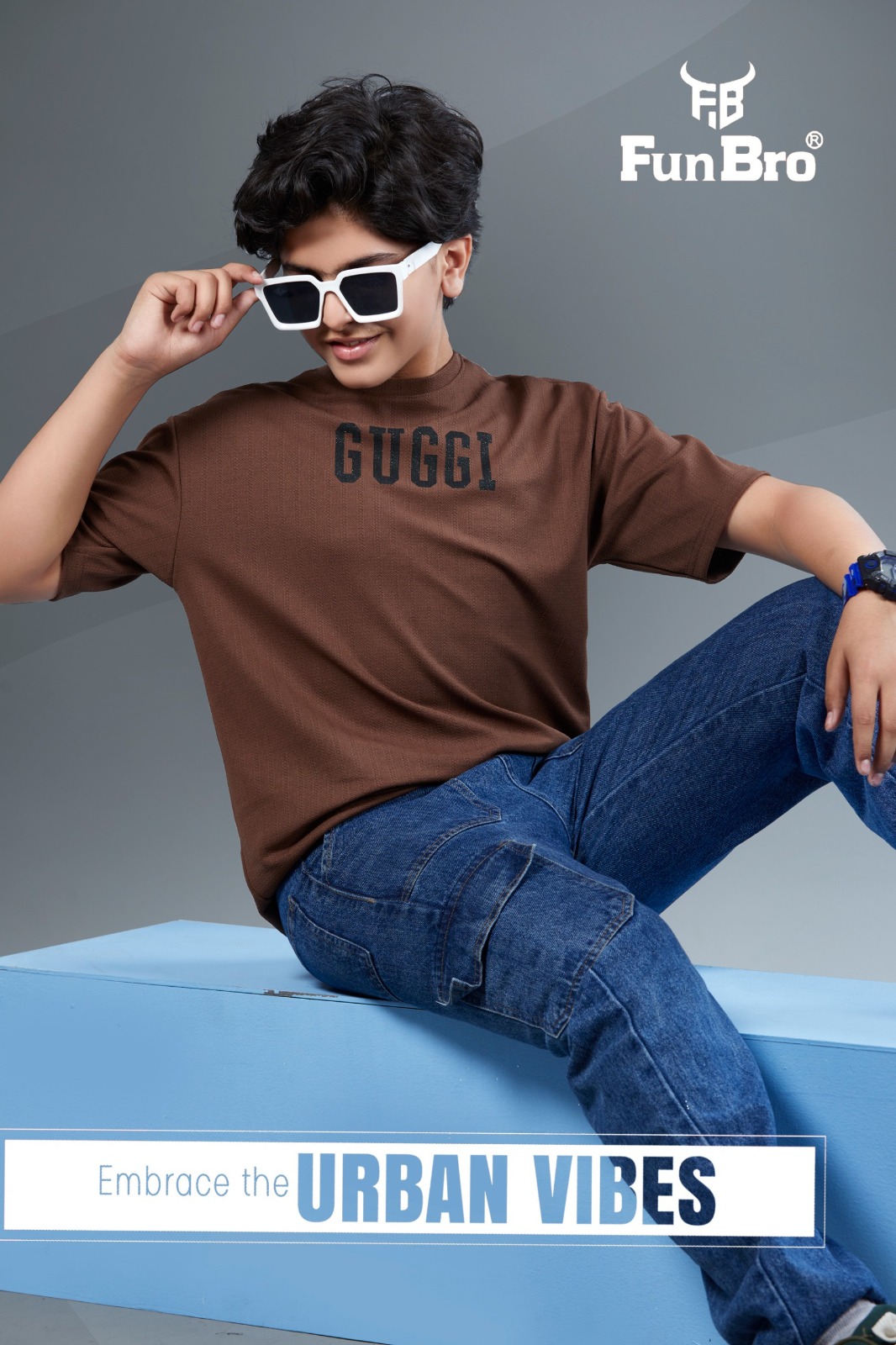 Funbro Kids Downshoulder