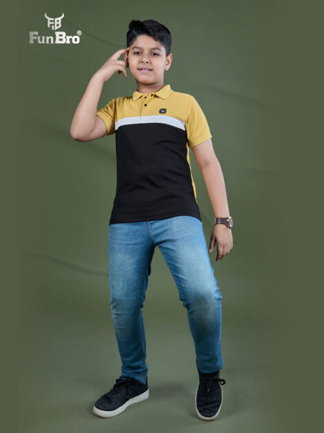 Kids Polo T-Shirt Cut and Sew Model