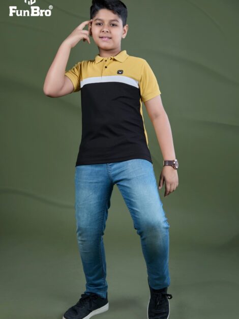 Kids Polo T-Shirt Cut and Sew Model