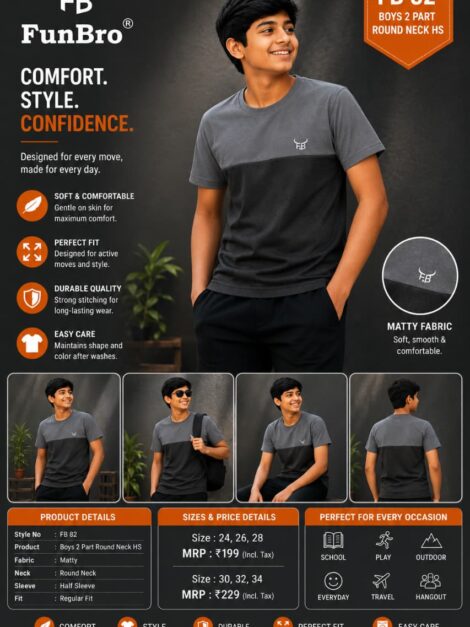 Funbro Roundneck Half sleeve